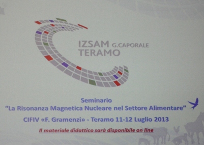 Seminario "Risonanza Magnetica Nucleare nel settore alimentare"