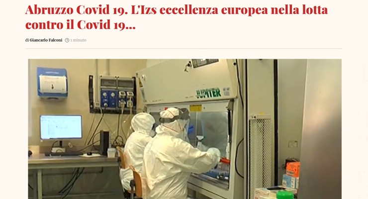 L'IZS eccellenza europea nella lotta contro il Covid-19
