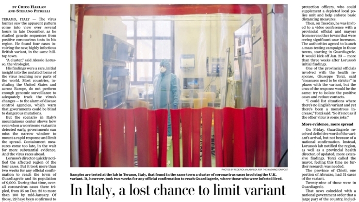 In Italy, a lost chance to limit variant