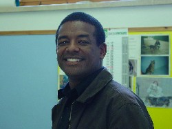 Roderik M. Haraseb,  Quality manager del Laboratorio Veterinario Centrale di Windhoek (Namibia)