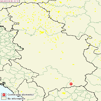 Figura 1. Localizzazione del focolaio di LSD in Serbia