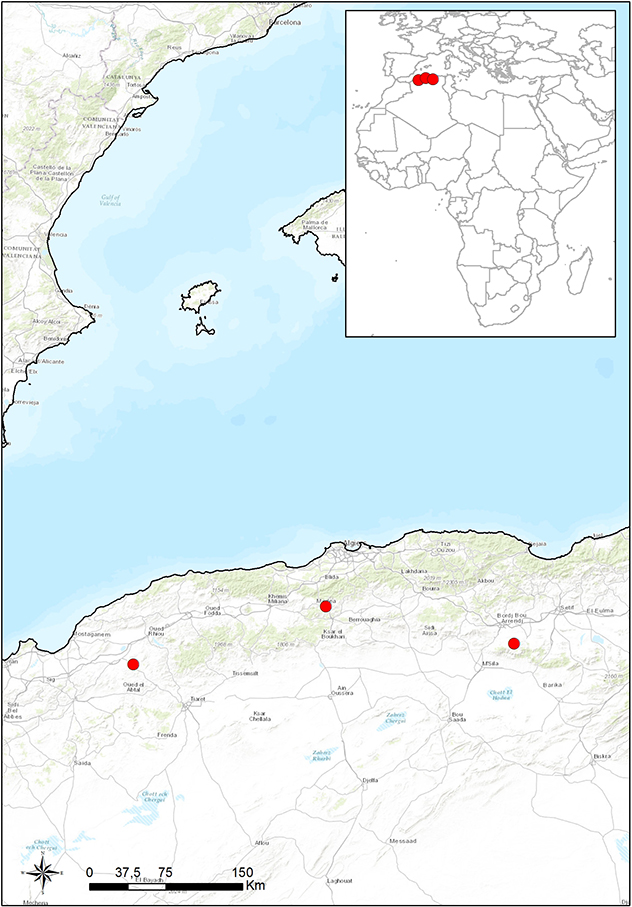 Figure 1. New FMD serotype A cases reported in Algeria